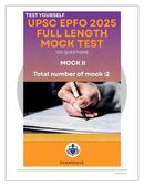 UPSC EPFO/APFC Full-Length Mock Test II: 120 Topic-Wise Practice Questions with Explanations