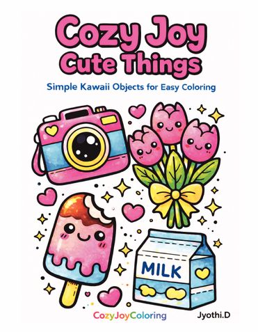 Cozy Joy Cute Things Coloring Book