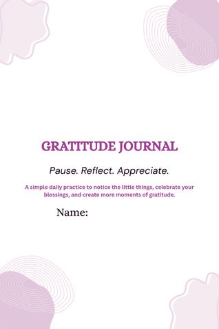 Gratitude Journal Book