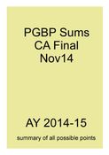 PGBP Sums for CA Final Nov14
