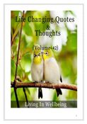 Life Changing Quotes & Thoughts (Volume 42)