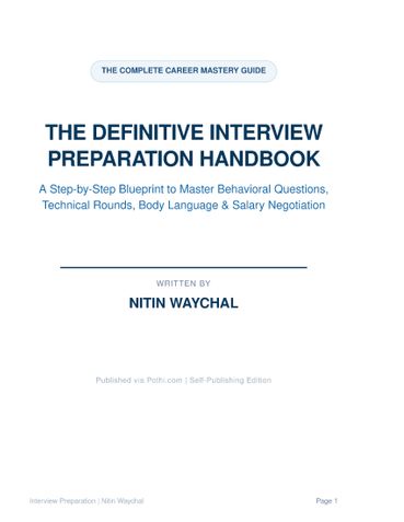 The Definitive Interview Preparation Handbook