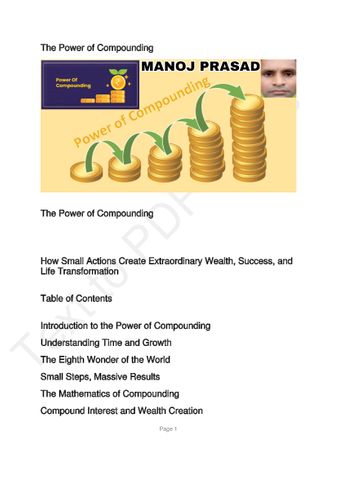 The Power of Compounding
