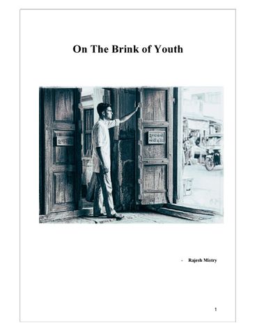 On the Brink of Youth - A DIARY OF A YOUNG BOY