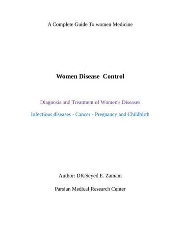 Women Disease  Control