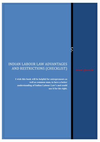 Indian Labor Law Advantages and Restrictions