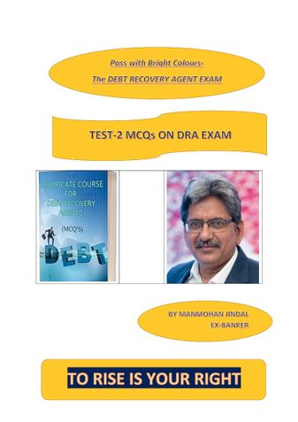 PRACTICE TEST -2 FOR DRA EXAM