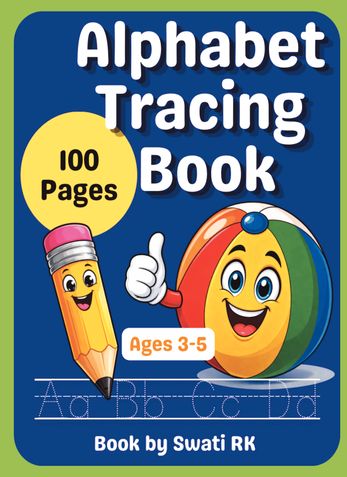 Alphabet tracing book A to Z