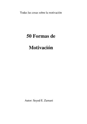 50 Formas de   Motivación