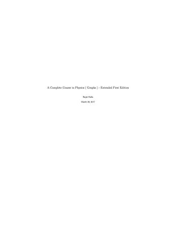 A Complete Course in Physics ( Graphs ) - Extended First Edition