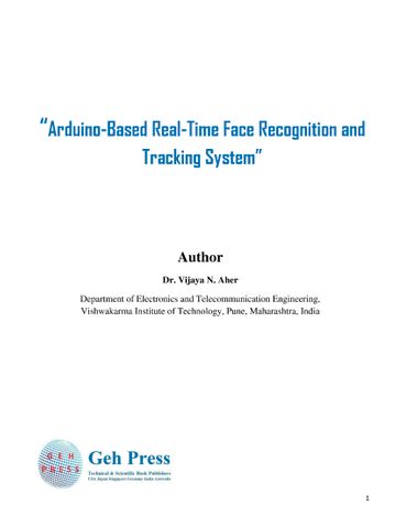Arduino-Based Real-Time Face Recognition and  Tracking System