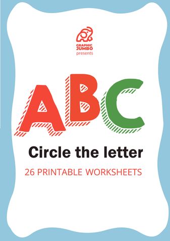ABC - Circle the Letters Workbook for 2+ Kids