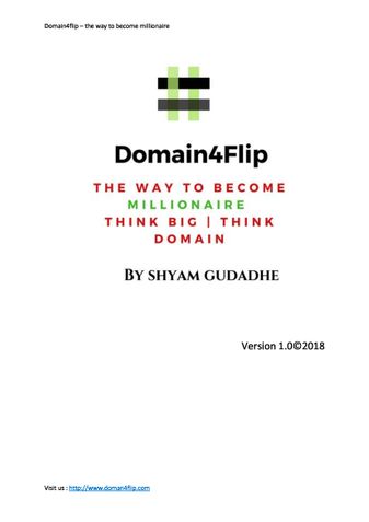 Domain4flip - the way to become millionaire