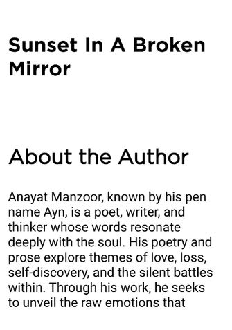 sunset in a broken mirror