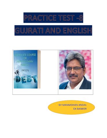 PRACTICE TEST -8- GUJRATI AND ENGLISH