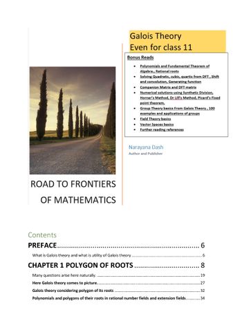 Galois Theory Even For Class 11