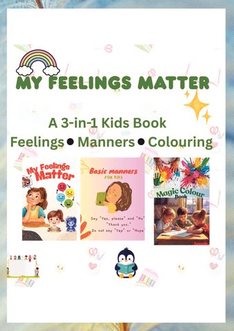 My Feelings Matter 3 in 1 book