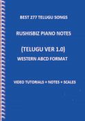 PDF - Best 277 Telugu Songs Piano Notes (vol 1 + vol 2 + vol 3) Western (ABCD) Format