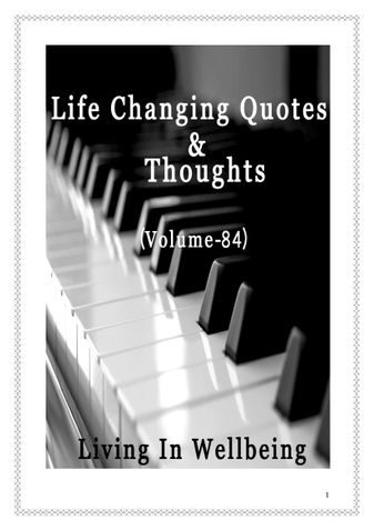 Life Changing Quotes & Thoughts (Volume 84)