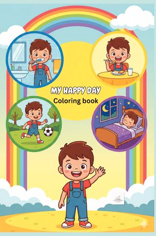 MY HAPPY DAY Coloring book