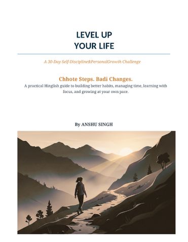 Level Up Your Life: A 30-Day Self-Discipline & Personal Growth Challenge