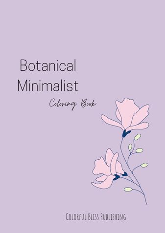 Botanical Minimalist Coloring book