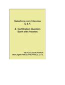Salesforce.com Interview Q & A   &  Certification Question Bank with Answers