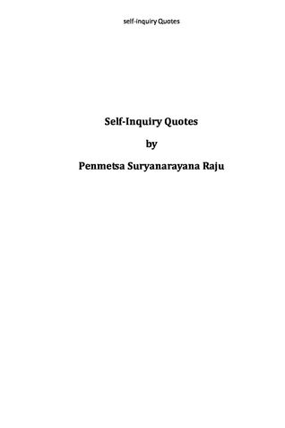 Quotes in self-inquiry.