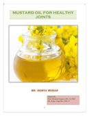 MUSTARD OIL FOR HEALTHY JOINTS