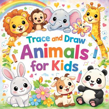 Trace and Draw Animals for Kids