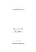 Human Genocide  in World Wars