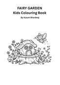 Fairy garden kids colouring book
