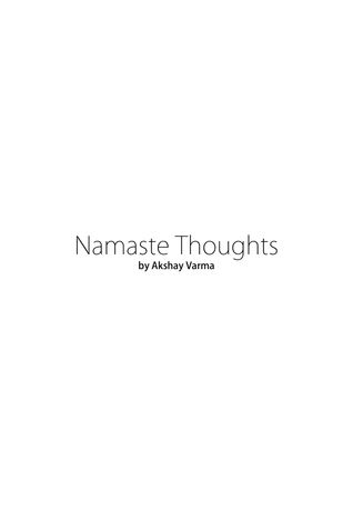 Namaste Thoughts (Volume One)