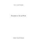 Discipline in  life and Work