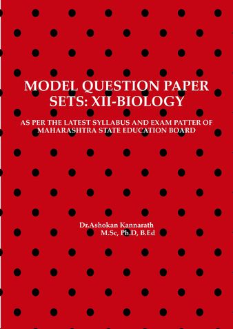 MODEL QUESTION PAPER SETS: XII-BIOLOGY