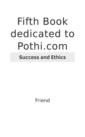 Fifth Book dedicated to Pothi.com