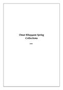 Omar Khayyam Spring Poetry Collections