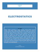 XII PHYSICS ELECTROSTATICS EASY NOTES FOR STUDENTS