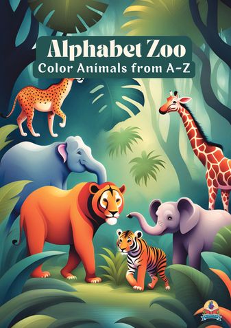 Alphabet Zoo: A-Z Animal Coloring