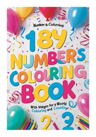 184 Numbers Colouring Book