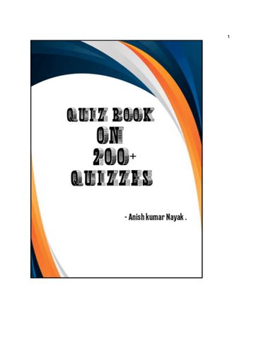 Quiz book with 200+ questions .