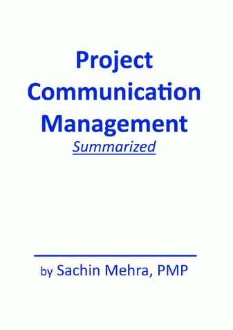 Project Communication Management Summarized