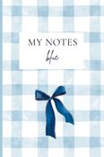Blue Gingham Lined Notebook