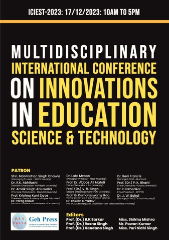 Multidisciplinary International Conference on Innovations in Education Science & Technology ICIEST-2023