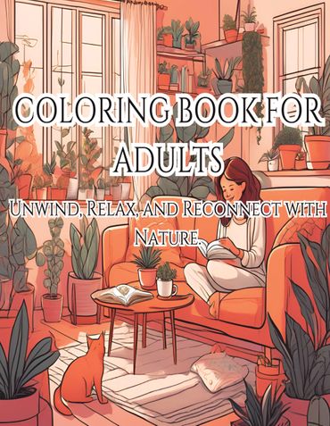 Adult Coloring Book- Any thing you can see in Nature