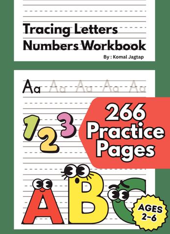 Tracing Letters and Numbers Workbook