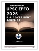 UPSC EPFO 2025: Government Schemes