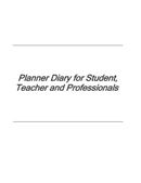 Planner Diary For Student, Teachers and Professionals
