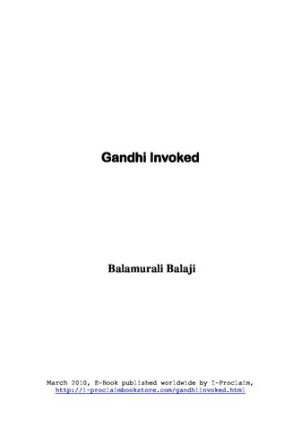 Gandhi Invoked