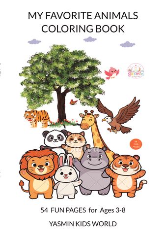 MY FAVORITE ANIMALS COLORING BOOK